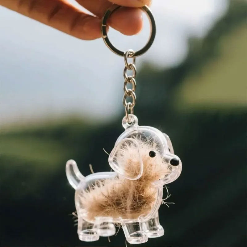 🐶Schlüsselanhänger mit Tierhaar-Souvenir – Bewahren Sie die Wärme Ihres Begleiters💖✨