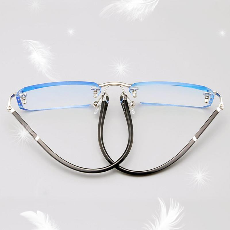 Neue Lesebrille Mit Hohem Härtegrad Und Anti-Blaulicht-Saphirglas Für Den Doppelten Gebrauch