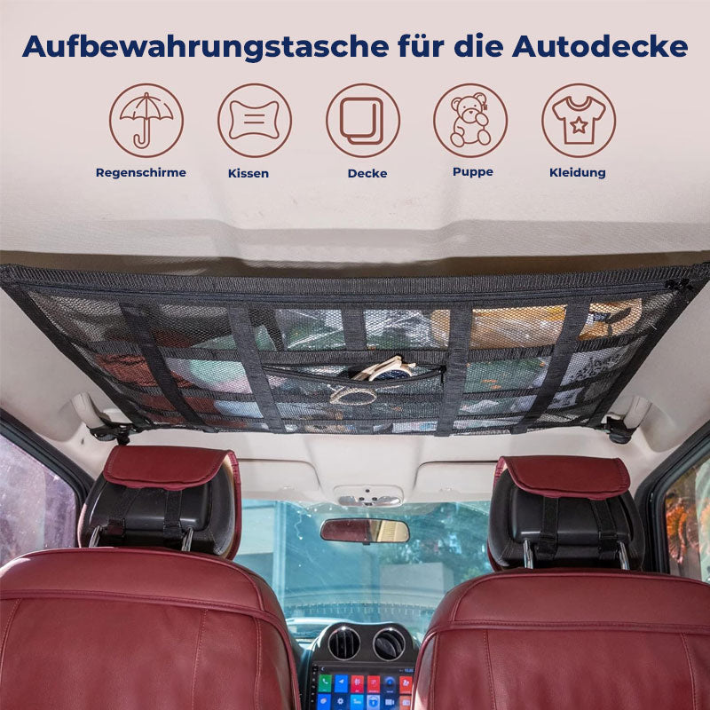 Hängende Aufbewahrungsnetztasche für Autodach