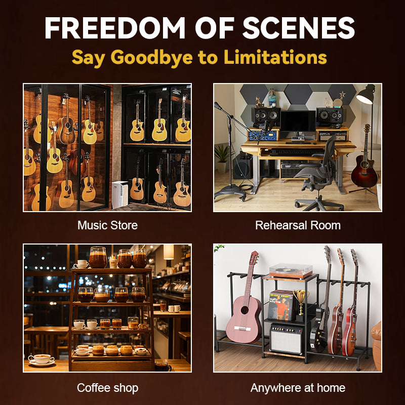 Portable Guitar Stand — Sturdy, Adjustable Floor Stand for Acoustic & Classical Guitars