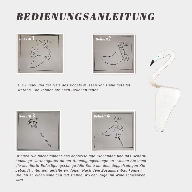 🦩Flamingo Deko-Windmühle – Tropisches Party-Windspiel für Ihren Garten🌴