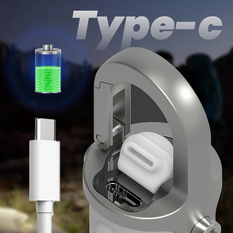 1200LM Superhelle Mini-Schlüsselanhänger-Taschenlampe, wasserdicht