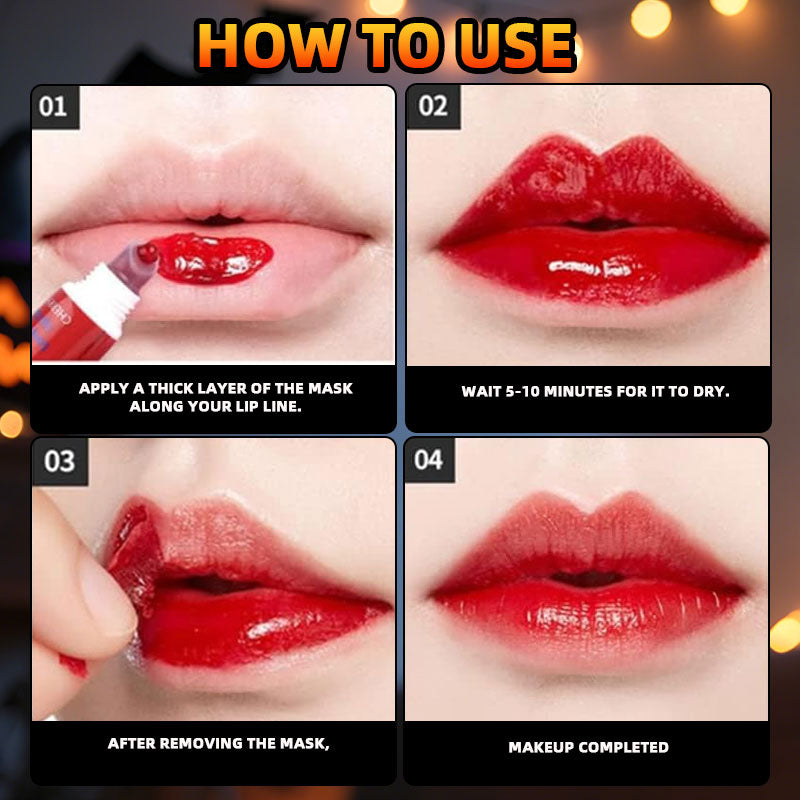 Abziehbarer Lipgloss und Lippenstift