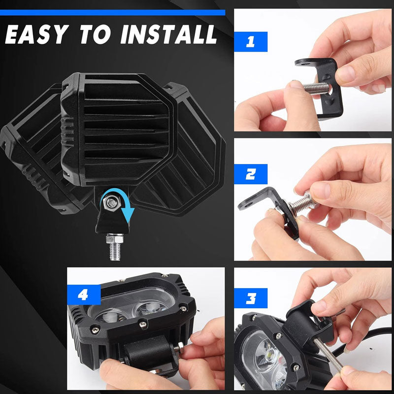 LED-Motorrad-Druckguss-Doppel-Perlenscheinwerfer