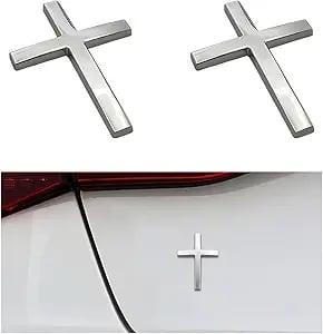 Kaufen Sie eins, bekommen Sie eins gratis!✝️ Metall-Aufkleber mit Jesus-Christus-Kreuz
