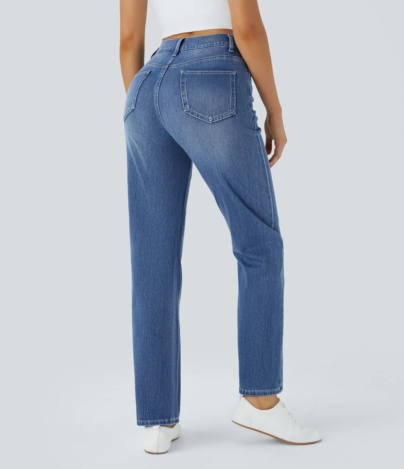 Elastische & bequeme Hose mit hoher Taille