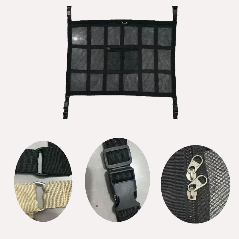 Hängende Aufbewahrungsnetztasche für Autodach