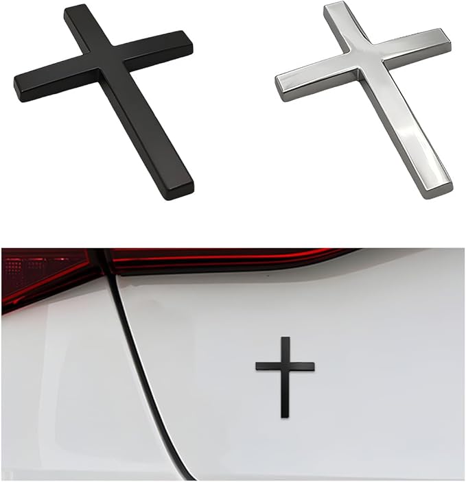 Kaufen Sie eins, bekommen Sie eins gratis!✝️ Metall-Aufkleber mit Jesus-Christus-Kreuz