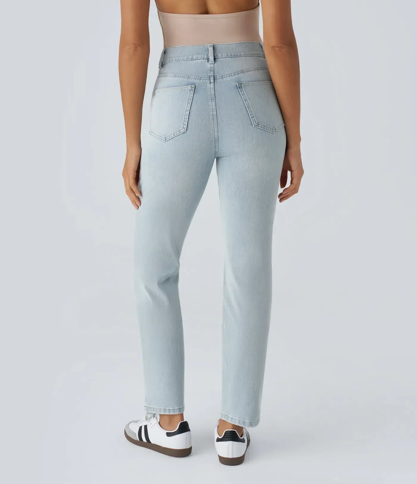 Elastische & bequeme Hose mit hoher Taille