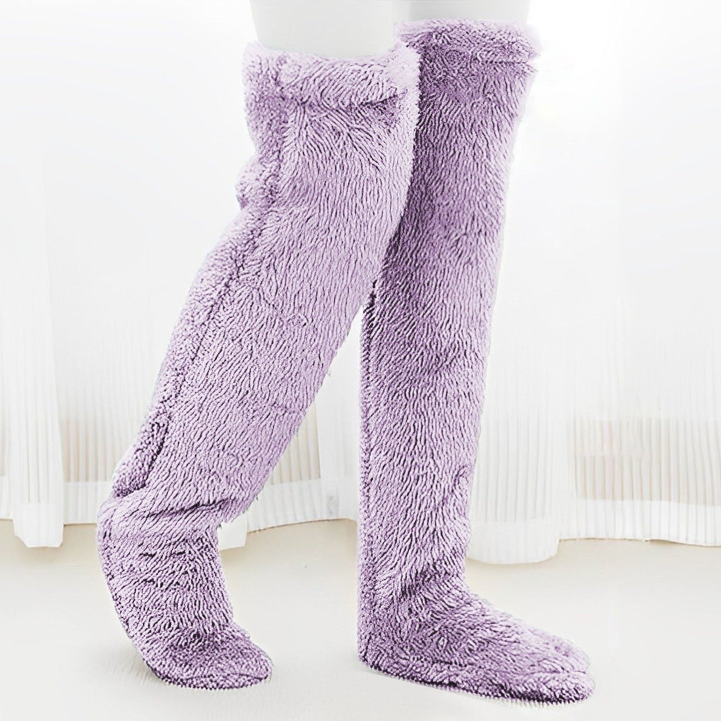 Fleece-Kniestrümpfe