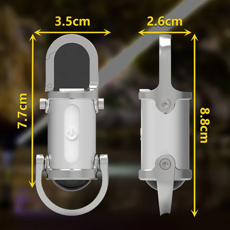 1200LM Superhelle Mini-Schlüsselanhänger-Taschenlampe, wasserdicht