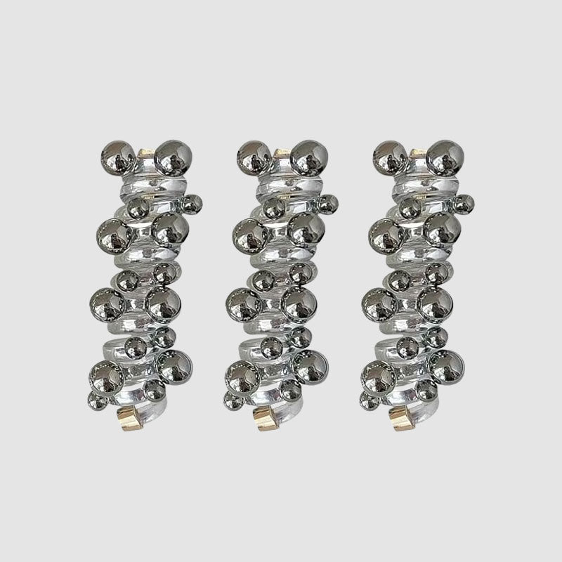Perlen-Haargummi in Spiralform