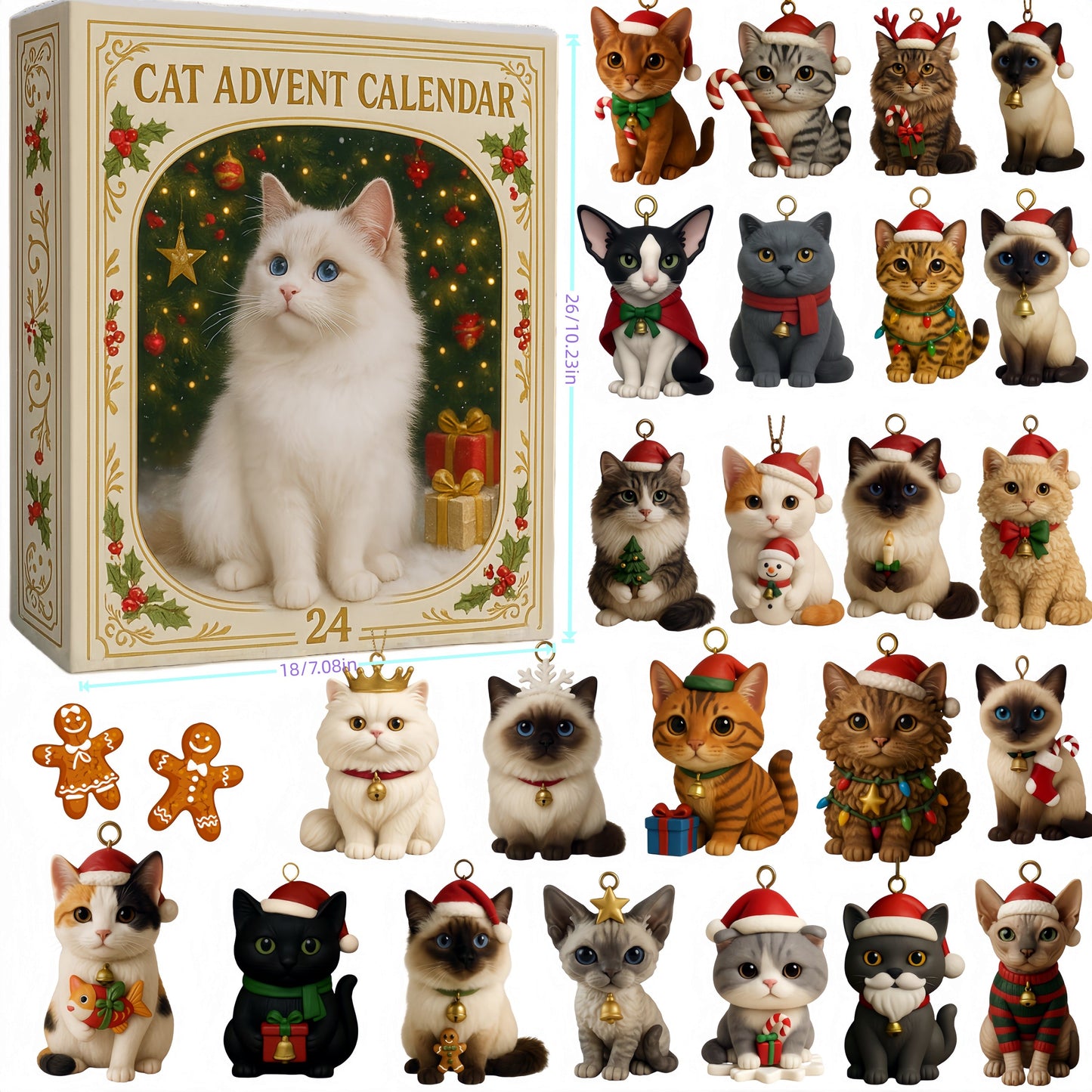 🌲Weihnachtsgeschenk – Perfektes Weihnachtsfest – Adventskalender für Katzenliebhaber 2025