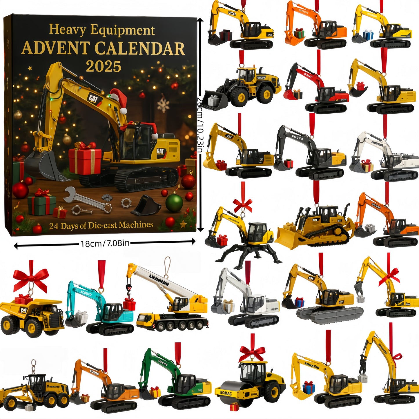 Weihnachtskalender für Baumaschinen 2025 · 24 Druckgussmaschinen