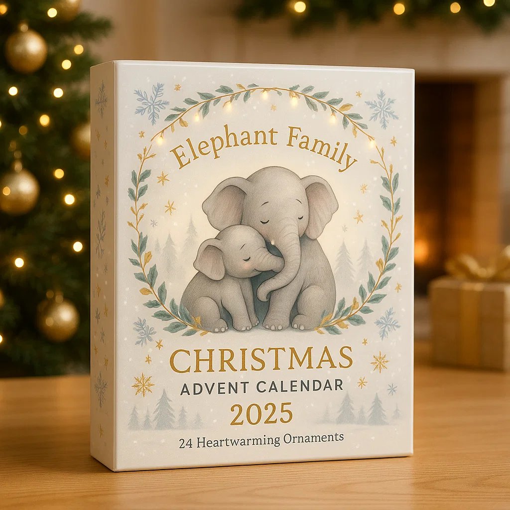 🐘💖Elefantenfamilie-Weihnachts-Adventskalender 2025