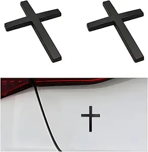 Kaufen Sie eins, bekommen Sie eins gratis!✝️ Metall-Aufkleber mit Jesus-Christus-Kreuz