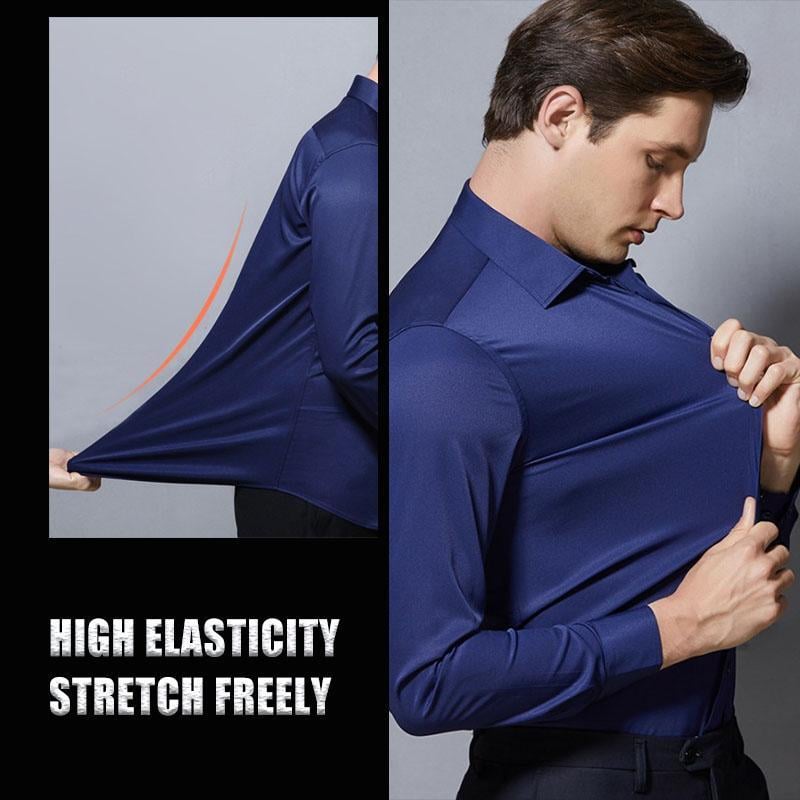 🎉2025 Neuheiten-Schnäppchenangebot✨Knitterfreies Button-Down-Hemd für Herren