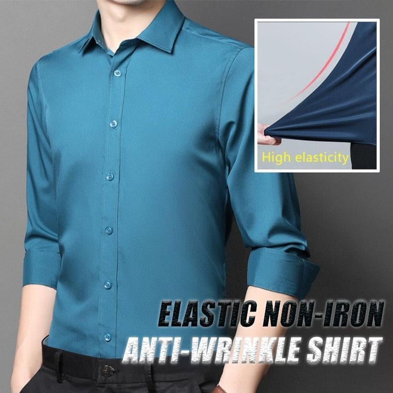 🎉2025 Neuheiten-Schnäppchenangebot✨Knitterfreies Button-Down-Hemd für Herren